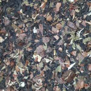 Té negro Capuchino con granos de café y chocolate blanco