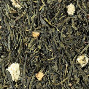 Té verde Caramelo a granel con trozos de caramelo crema
