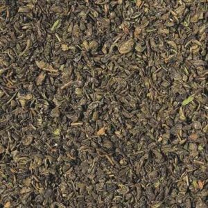 Té verde hierbabuena a granel, té moruno con gunpowder