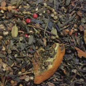 Té verde Navidad a granel con especias y naranja