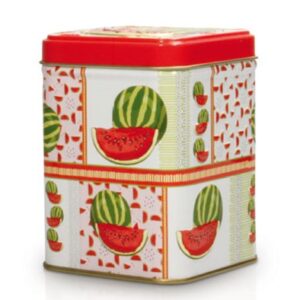 Lata Watermelon de 100 g para guardar té