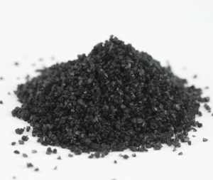 Sal negra de Hawái Perla Negra de grano grueso