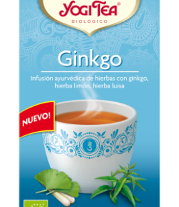 Bolsitas Yogi Tea Ginkgo con hierba limón y menta